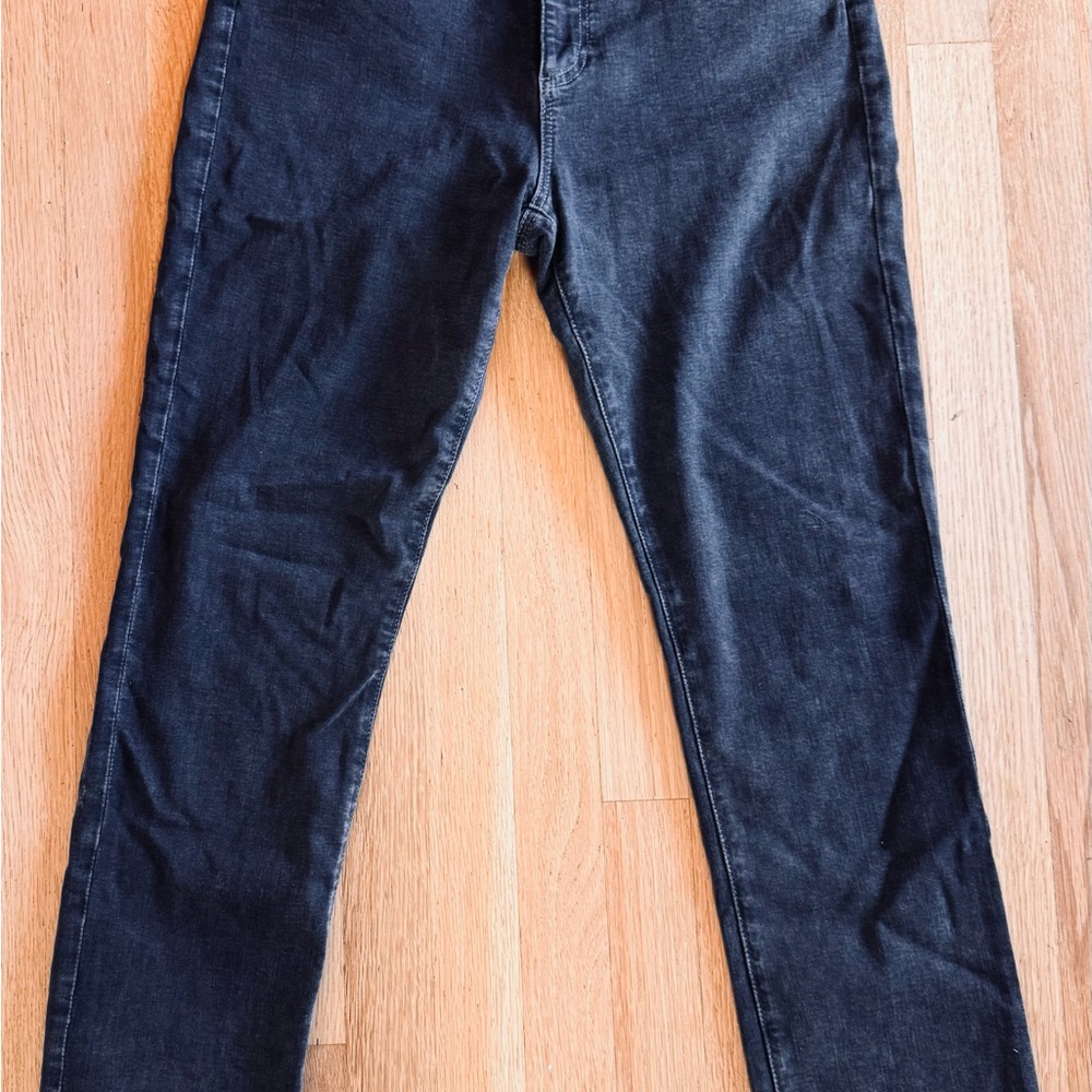 AG Adriano Goldschmied Women's Black High Rise Slim Straight “Mari” Jeans